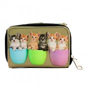 Tri-Fold Wallet - Kitty Print - WL-197CAT2-5
